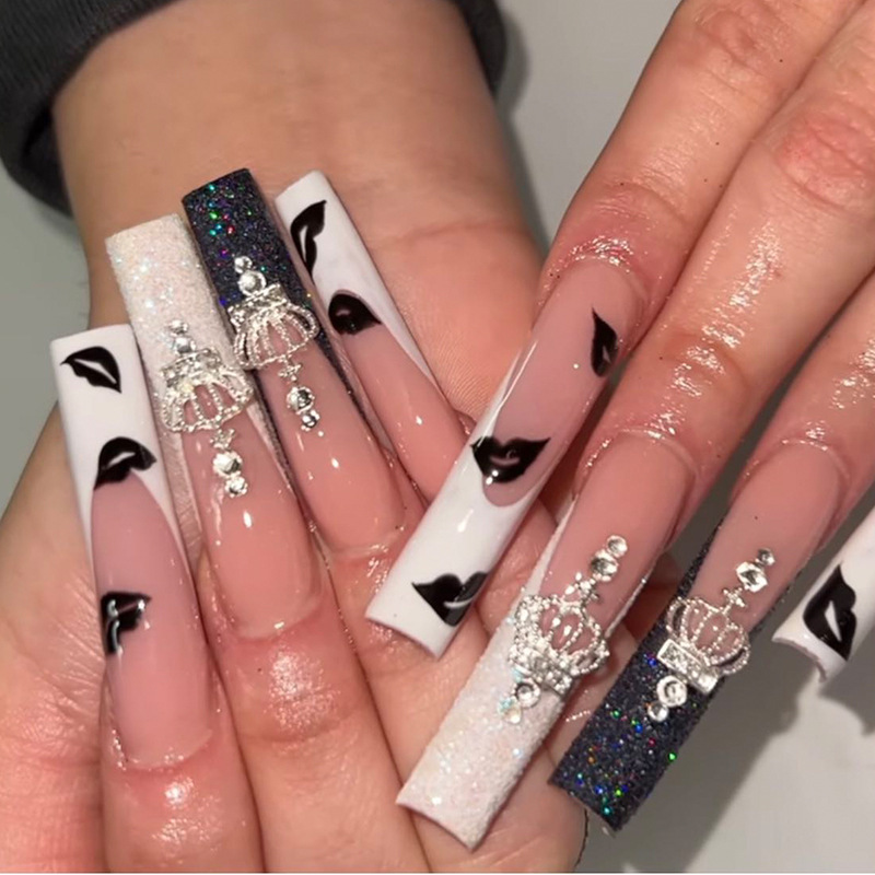 Nail Extension Tips - Kuku Palsu French Tip Panjang Bentuk