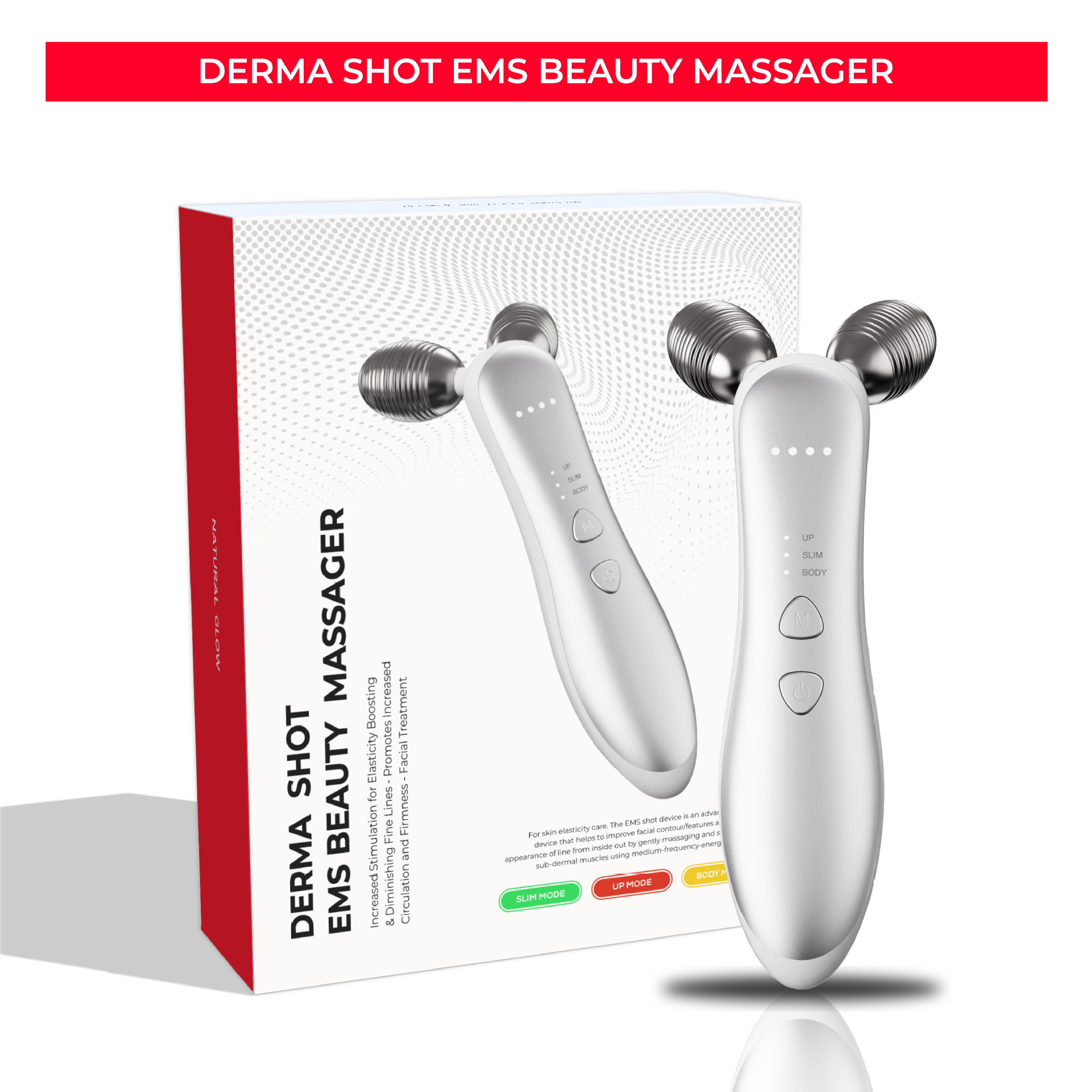 Face Massager - Alat Pijat Wajah Roller Mikro-Arus Baru