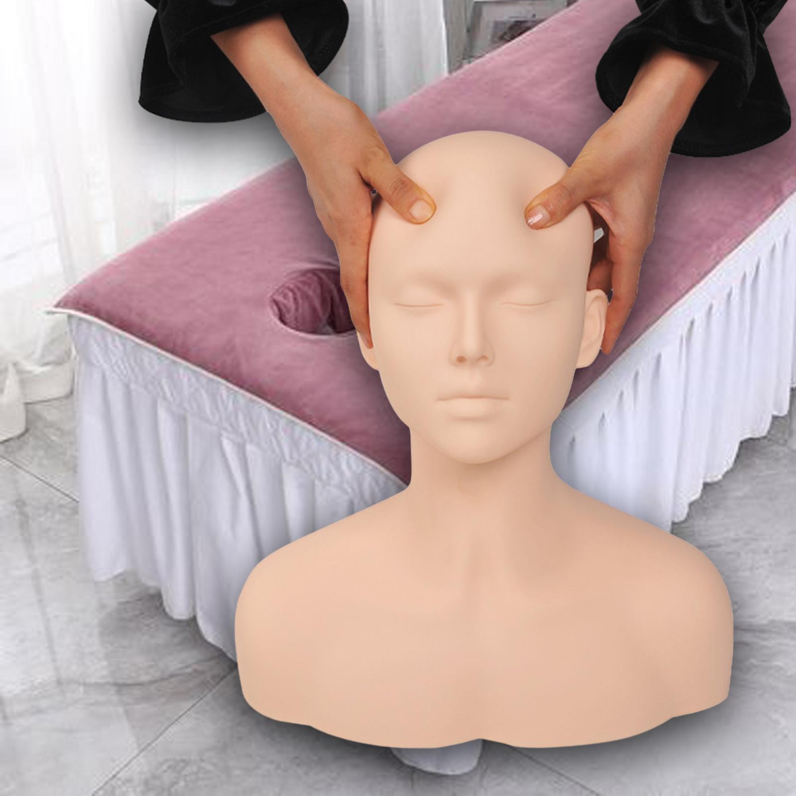 Beauty Makeup Training - Manekin Kepala Latihan Alat Latihan Pijat