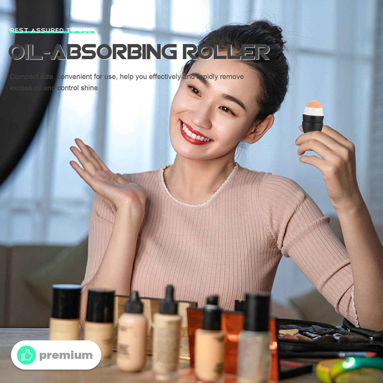 Face Massager - Roller Perawatan Kulit untuk Wajah, Pemijat