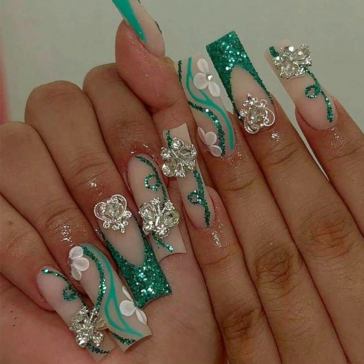 Nail Extension Tips - Kuku palsu balerina tekan peti mati