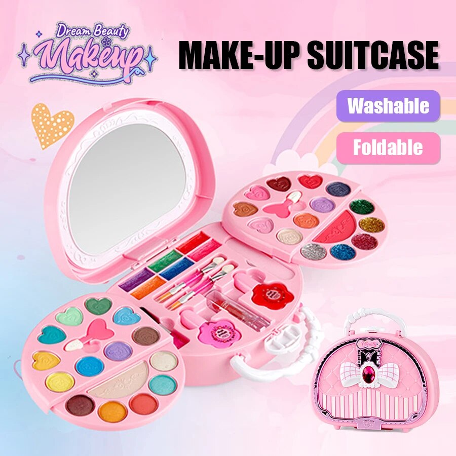 Beauty Makeup Gift Sets - Mainan kecantikan anak perempuan, tas kecil