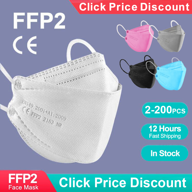 Sheet Face Mask Pack - Masker KN95 FFP2 Bentuk Ikan Dewasa