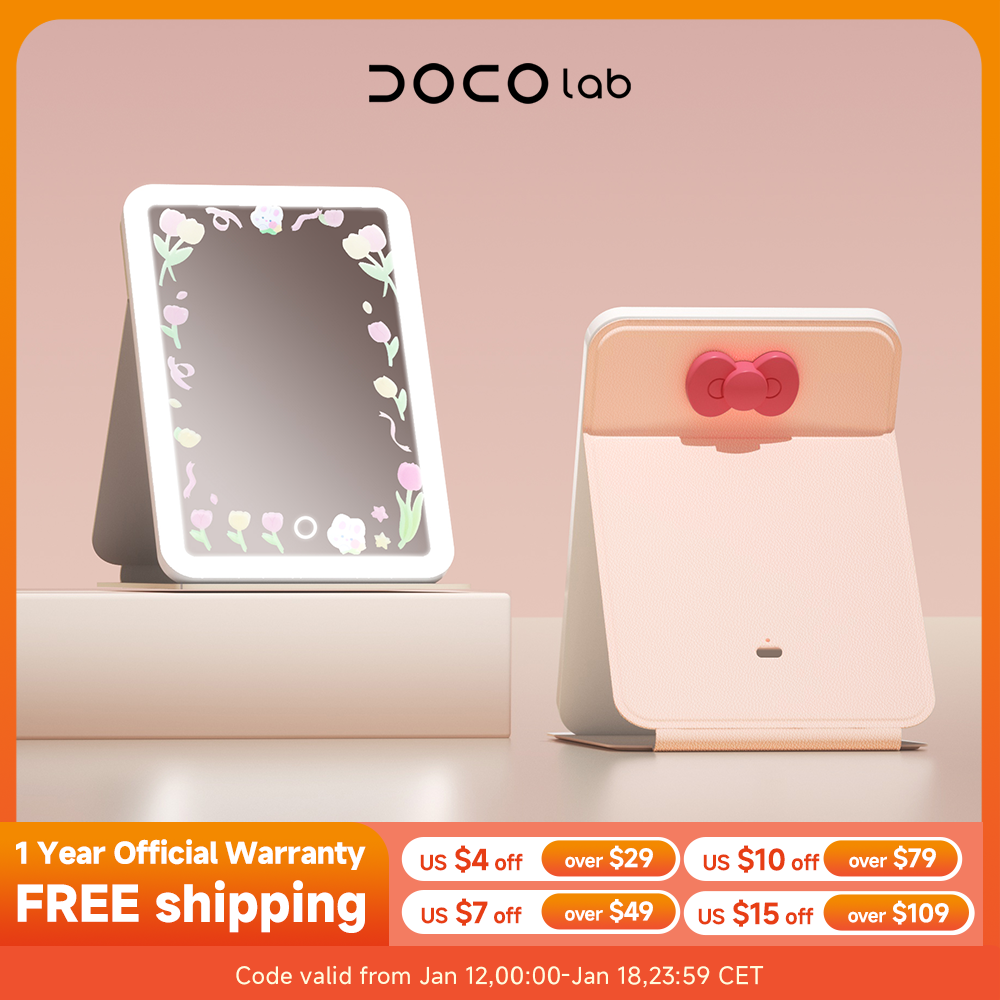 Beauty Lab Makeup - DOCO cermin rias LED portabel dapat