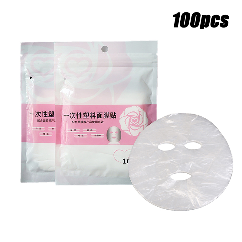 Sheet Face Mask Pack - 100 Buah Film Plastik Sekali Pakai