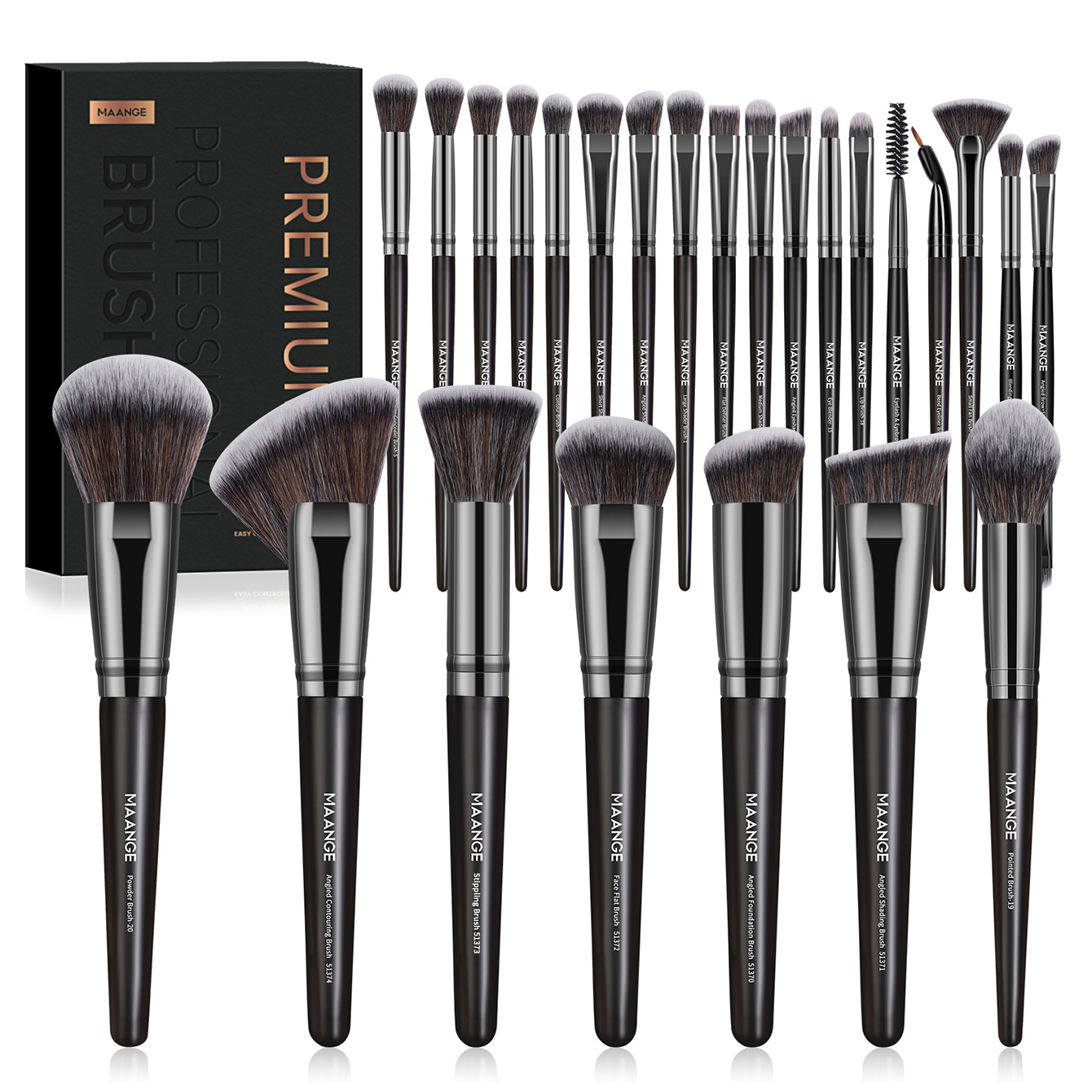 Beauty Makeup Gift Sets - MAANGE 25 Buah Kit Kuas Rias