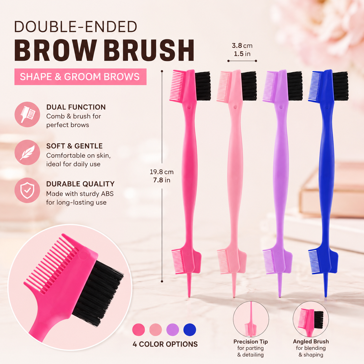 Beauty Makeup & D Anime Studio Vega Baja - Sikat Alis Dua Sisi dengan Sisir