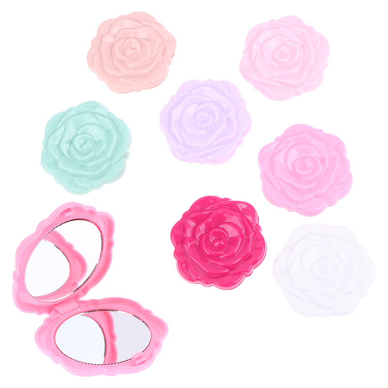 Beauty Rose Makeup - 1 Buah Cermin Mini Bunga Mawar