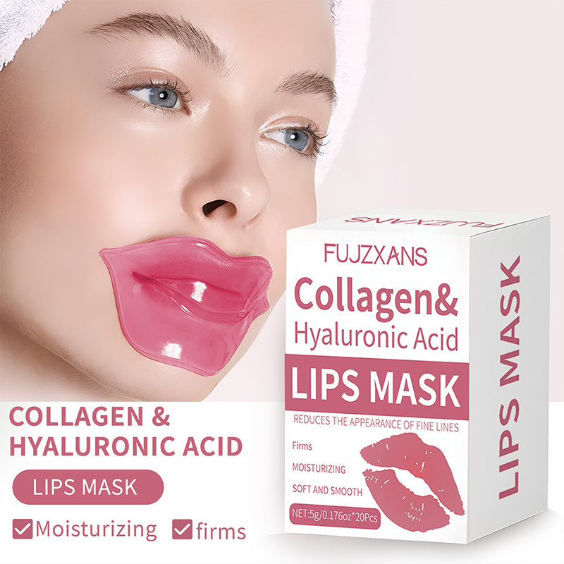 Sheet Face Mask Pack - 20 Buah/Kotak Lembar Masker Bibir Merah