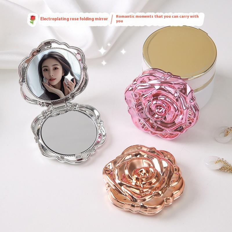 Beauty Rose Makeup - 1 Buah Cermin Mini Portabel Bunga