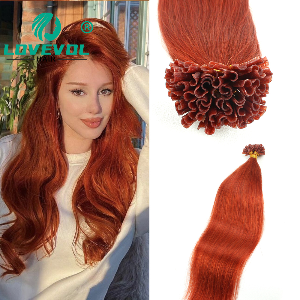 Nail Extension Tips - Lovevol Ekstensi Rambut Ujung U Merah
