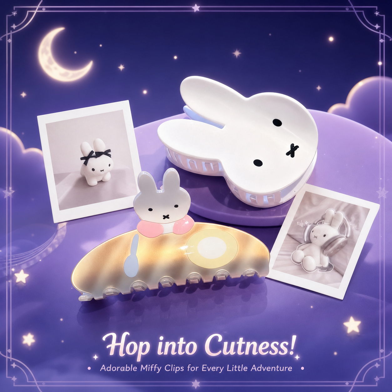Beauty Makeup Wholesale - Jepit Rambut Kartun Kelinci Miffy yang
