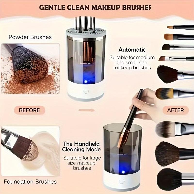Pembersih Kuas Makeup Elektrik - Beauty Makeup Wholesale ulasan dan harga