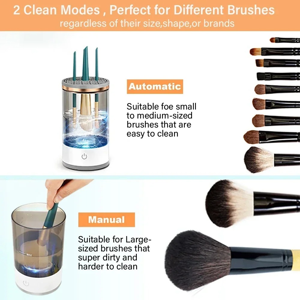 Pembersih Kuas Makeup Elektrik - Beauty Makeup Wholesale ulasan dan harga