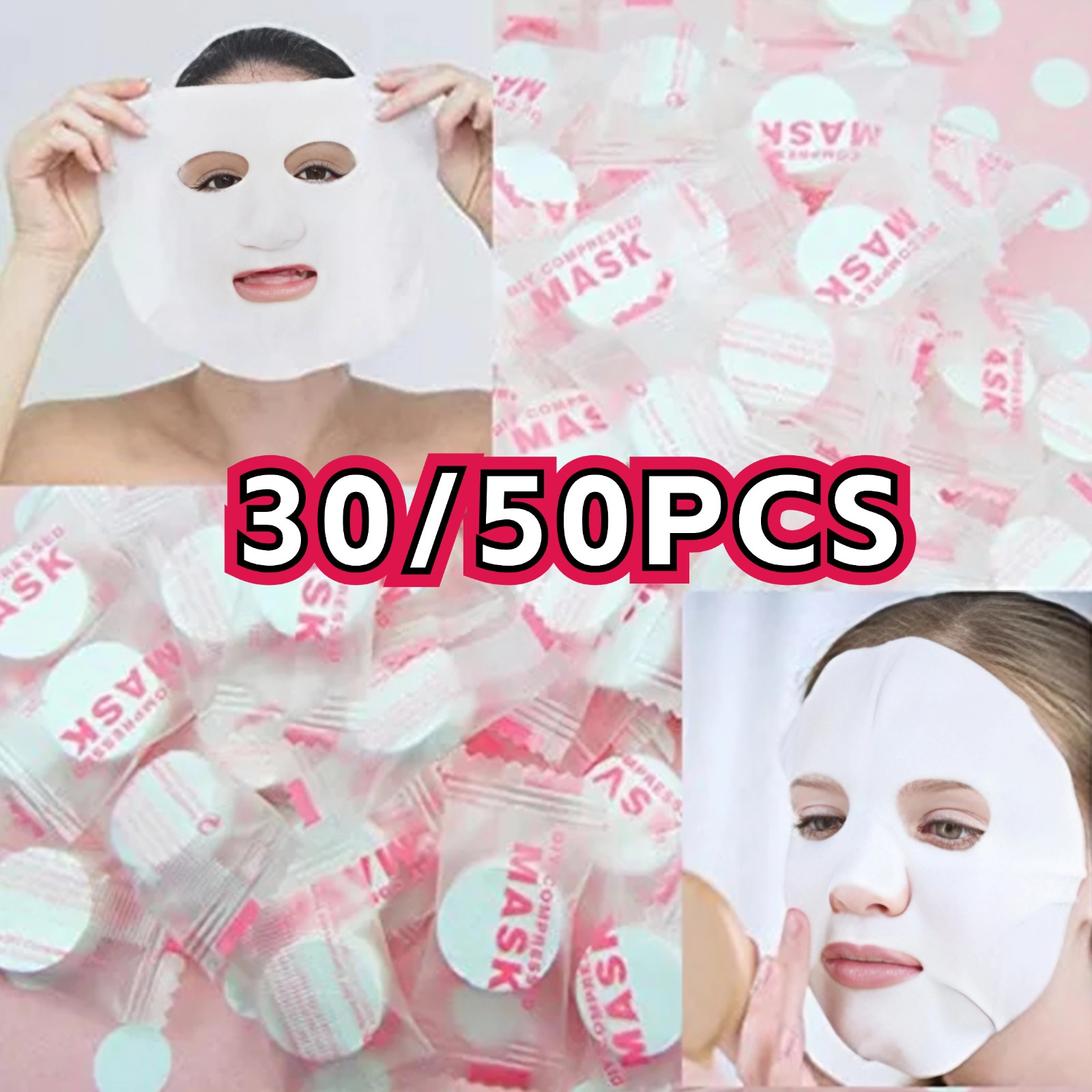 30/50 Buah Masker Wajah Sekali - Sheet Face Mask Pack ulasan dan harga