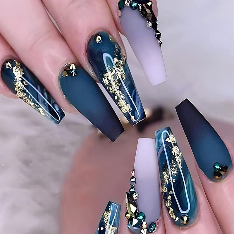 Kuku Palsu French Tip Panjang  - Nail Extension Tips ulasan dan harga
