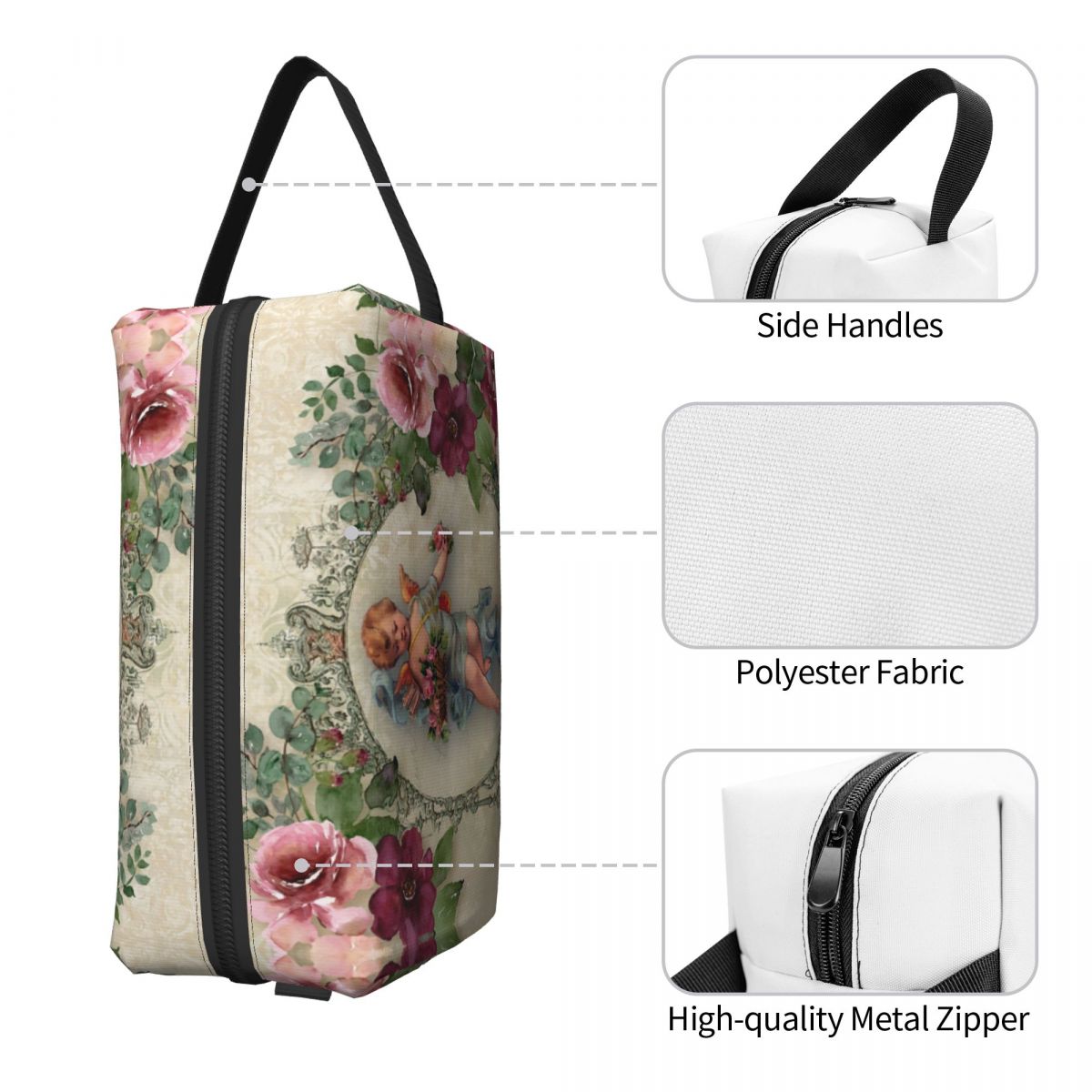 Tas kosmetik perjalanan malaik - Beauty Rose Makeup ulasan dan harga