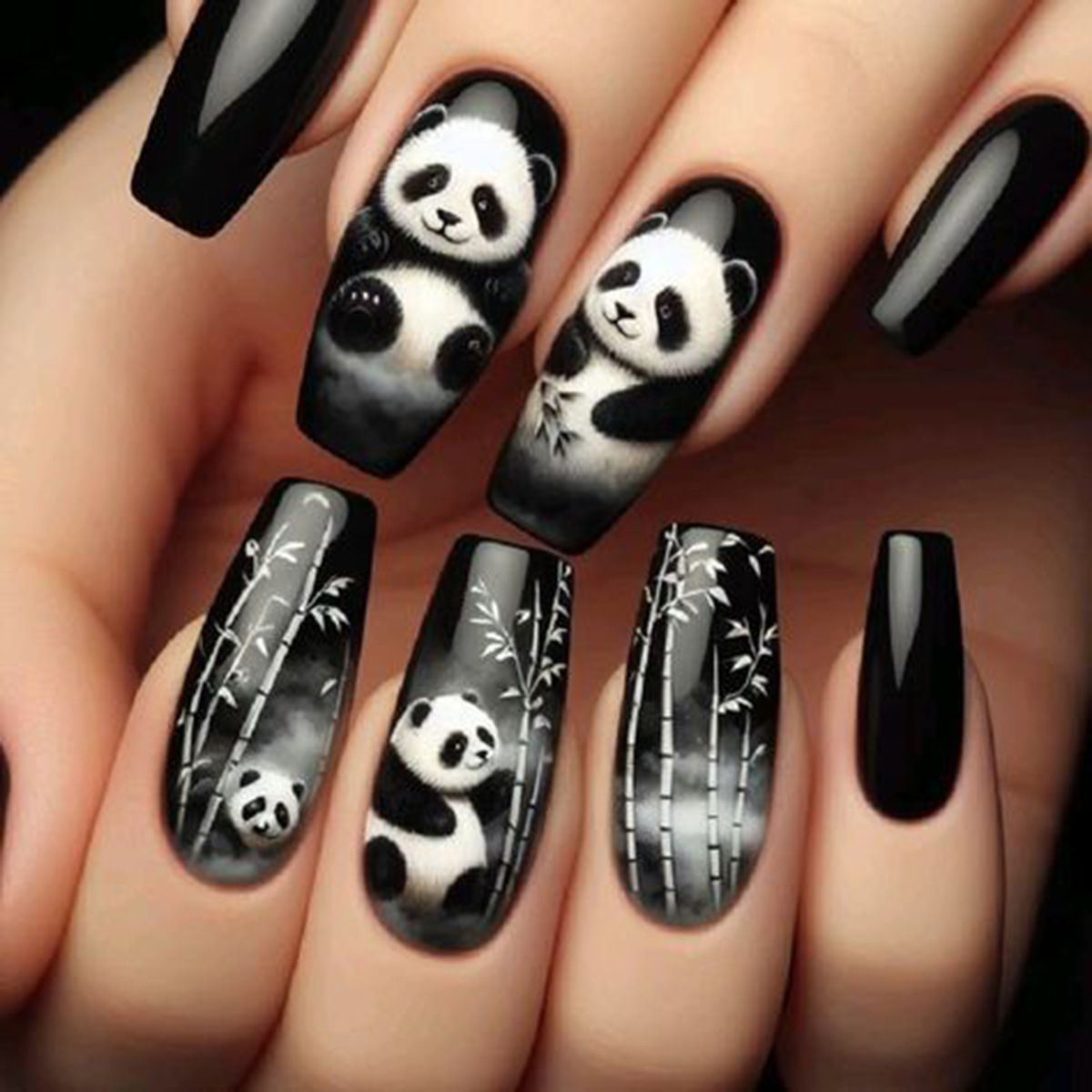 24 Buah/Set Kuku Palsu Pendek  - Nail Extension Tips ulasan dan harga
