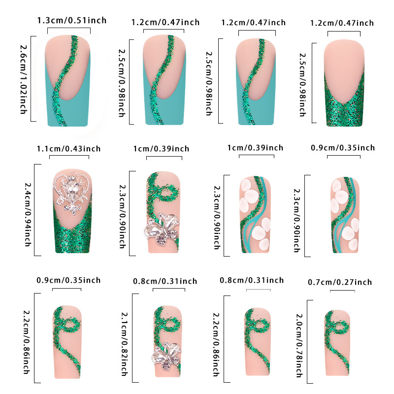 Kuku palsu balerina tekan peti - Nail Extension Tips ulasan dan harga