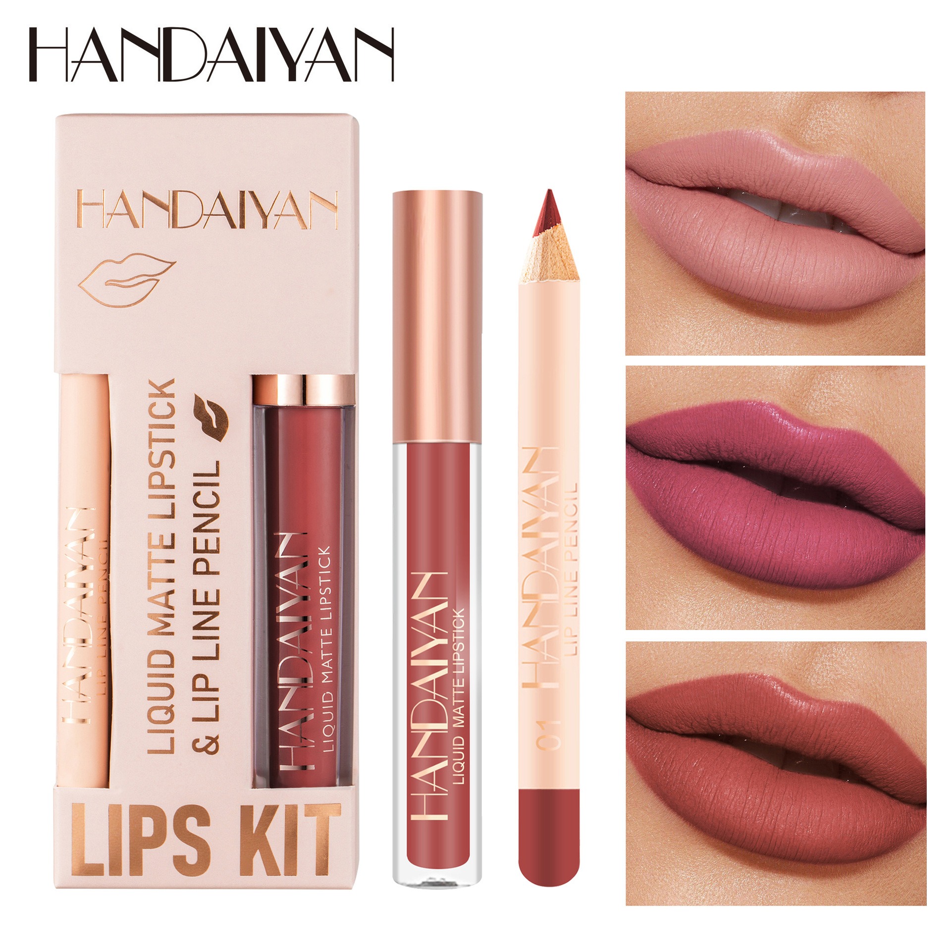 Set Lip Liner dan Lipstik 12 W - Beauty Makeup Gift Sets ulasan dan harga