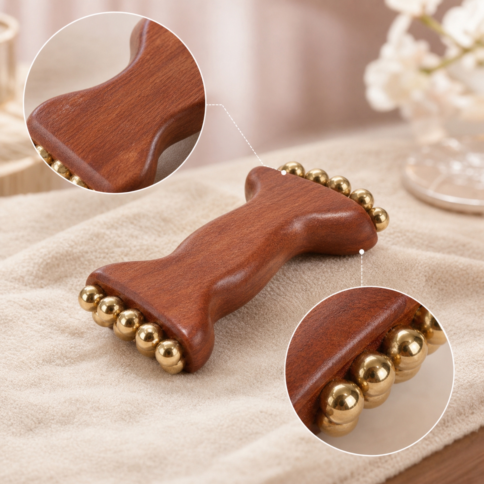 Alat Pijat Wajah Kayu dengan M - Face Massager ulasan dan harga