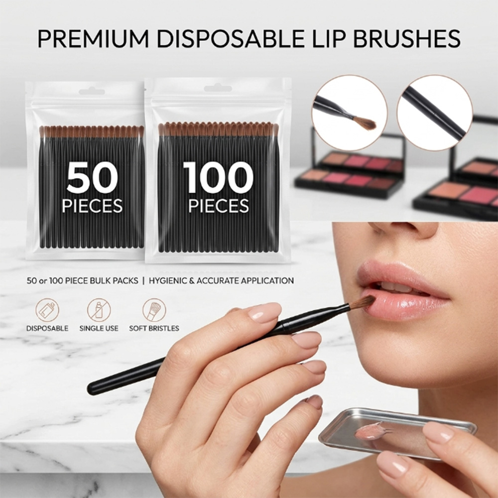 50/100 Buah Set Kuas Bibir Sek - Beauty Makeup & D Anime Studio Vega Baja ulasan dan harga