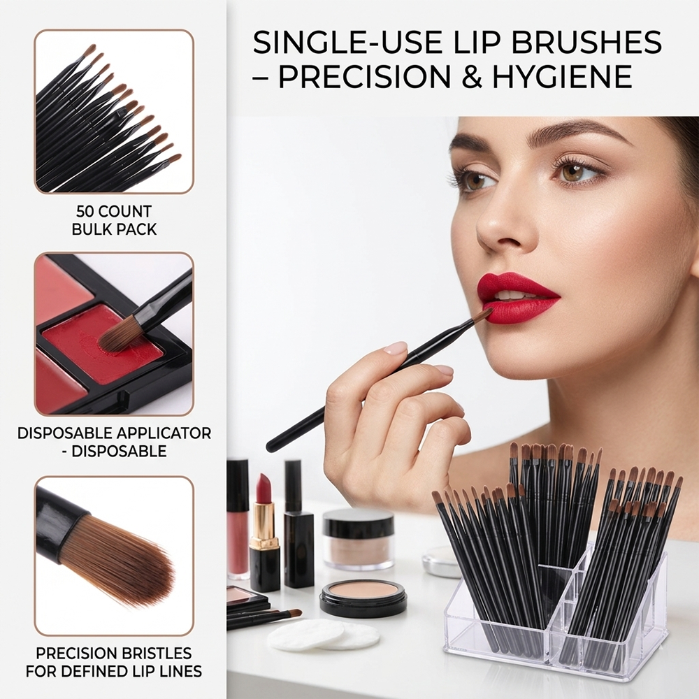 50/100 Buah Set Kuas Bibir Sek - Beauty Makeup & D Anime Studio Vega Baja ulasan dan harga