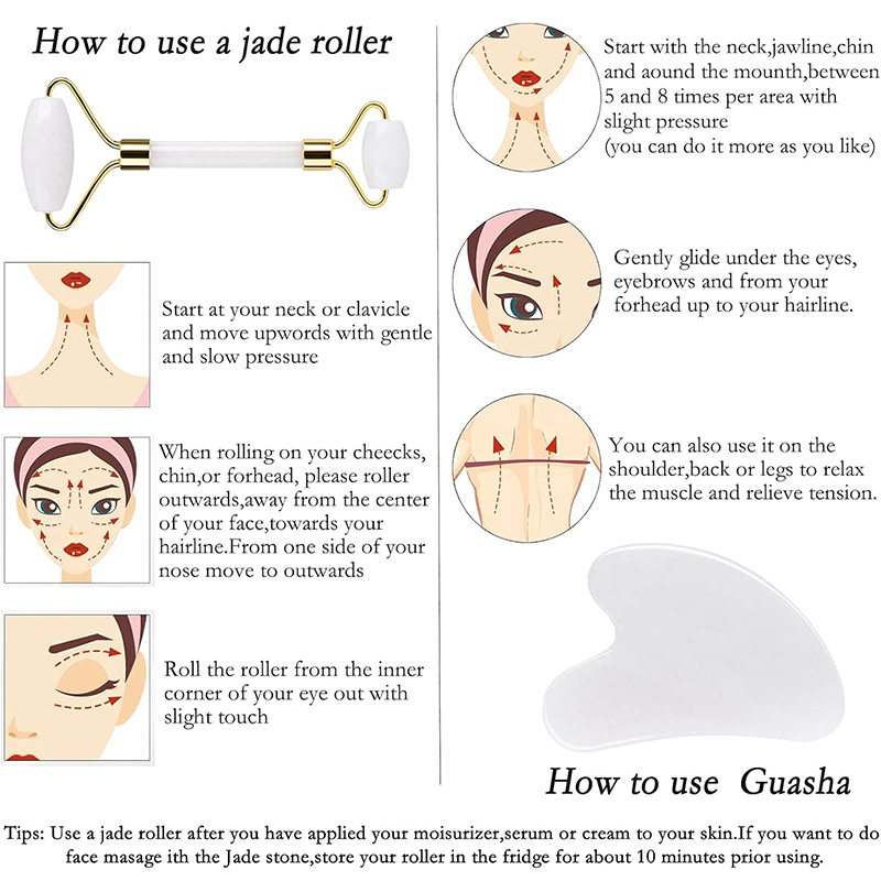 Rol Giok Alami Pemijat Wajah G - Face Massager ulasan dan harga