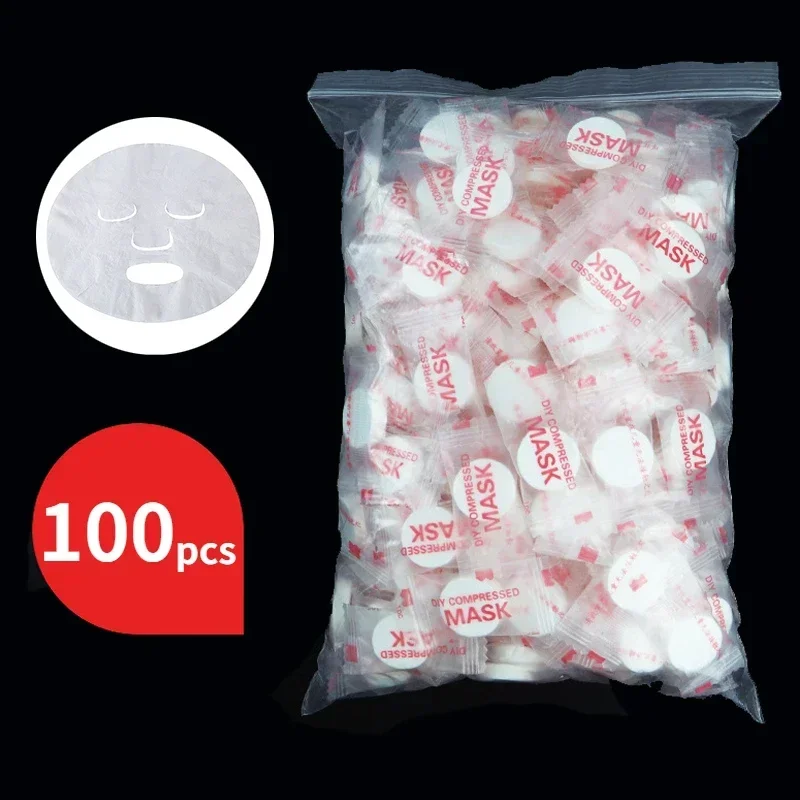 100 Buah Masker Wajah Terkompr - Sheet Face Mask Pack ulasan dan harga