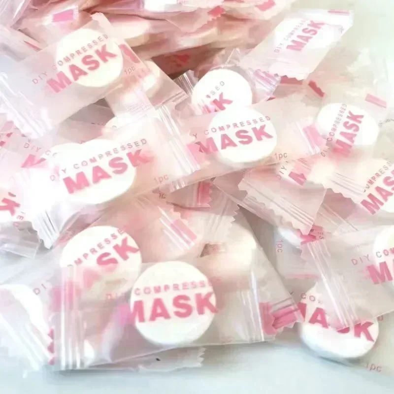 100 Buah Masker Wajah Terkompr - Sheet Face Mask Pack ulasan dan harga