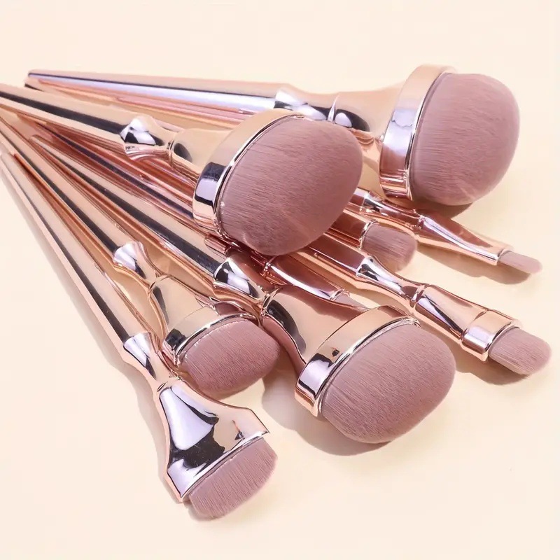 9 Buah Set Kuas Rias Warna Ros - Beauty Rose Makeup ulasan dan harga