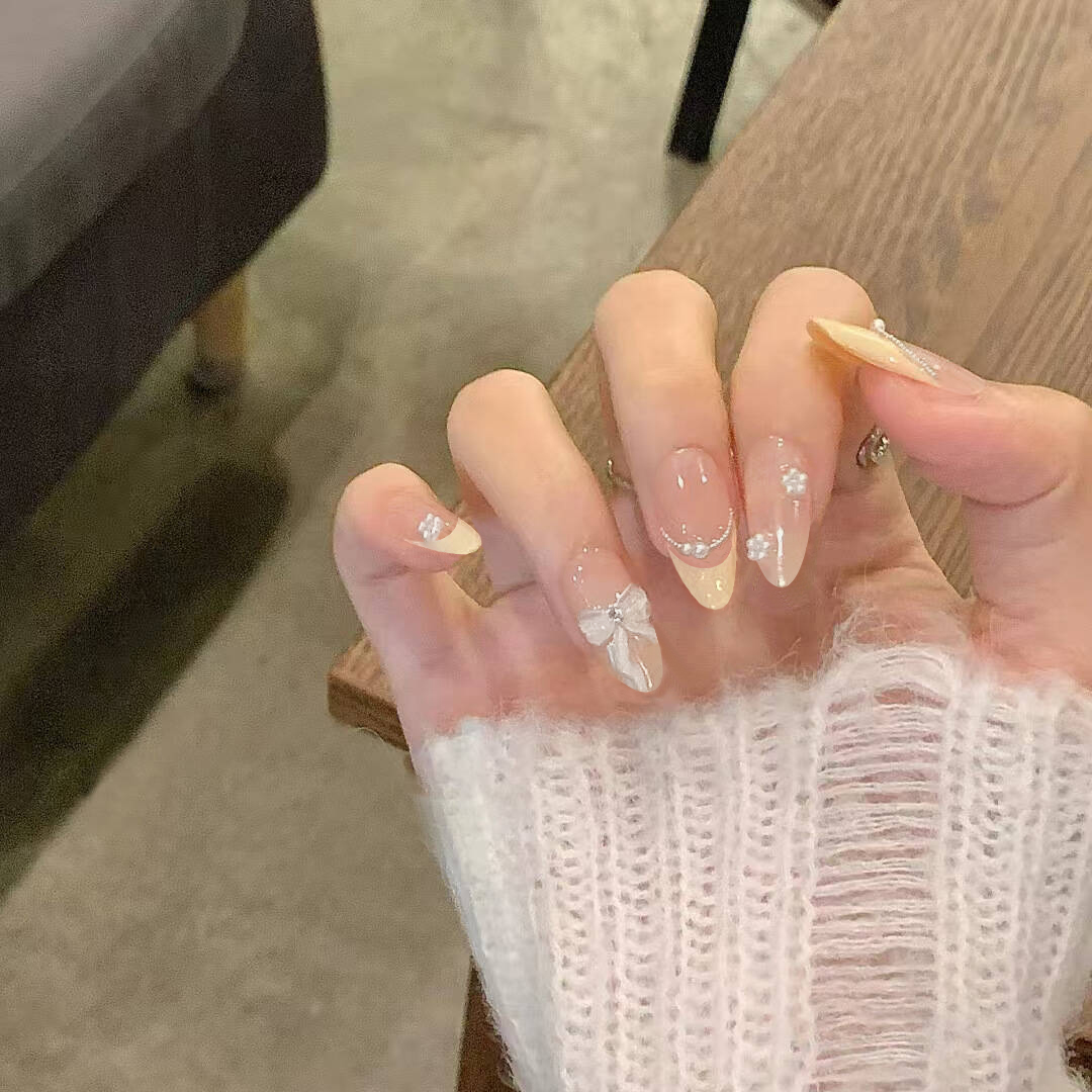 10Pcs Kuku Palsu Siap Pakai De - Nail Extension Tips ulasan dan harga