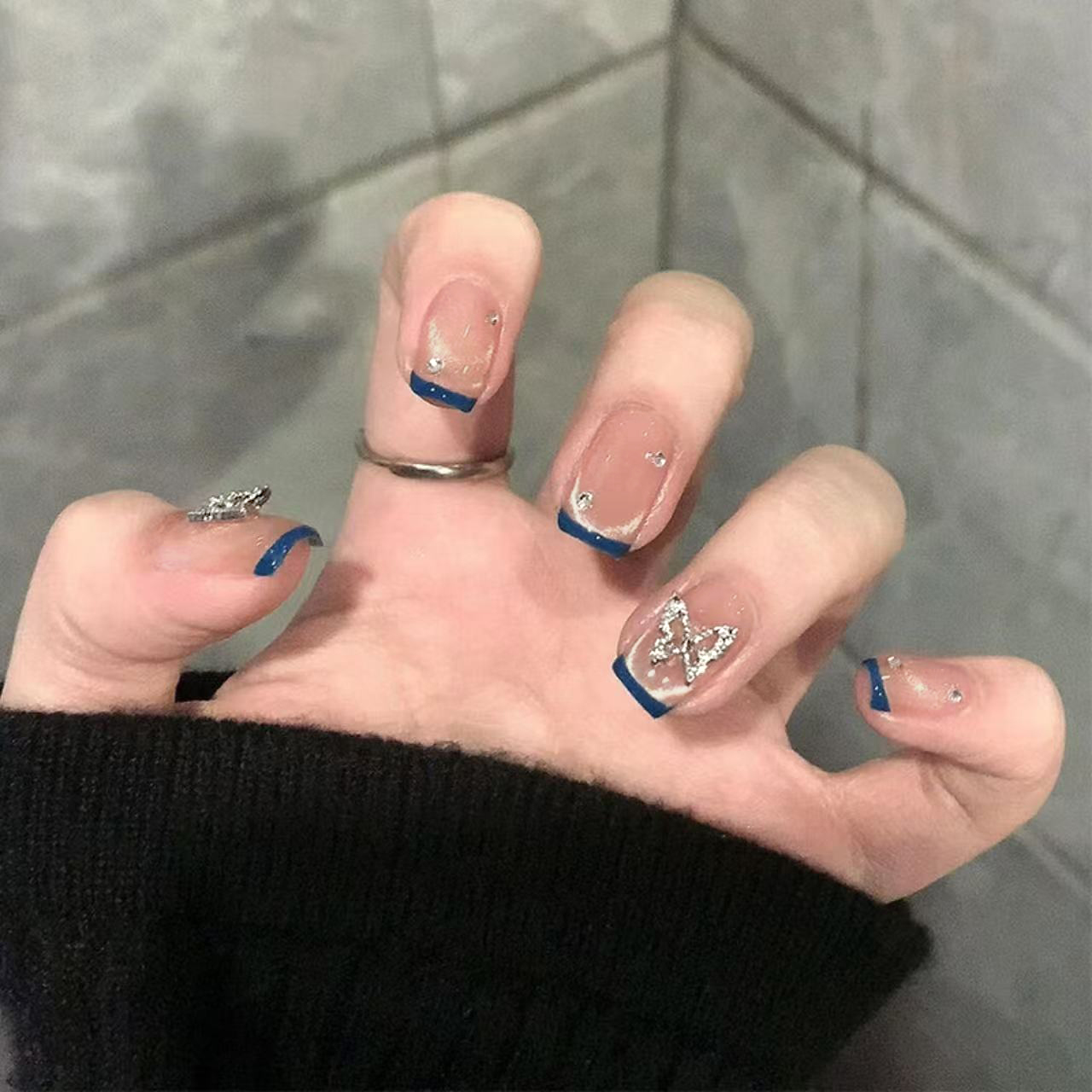 10Pcs Kuku Palsu Siap Pakai De - Nail Extension Tips ulasan dan harga