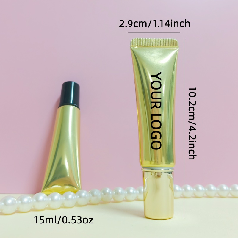 【Logo Custom】50Pcs Tabung Alum - Beauty Makeup Youtube ulasan dan harga