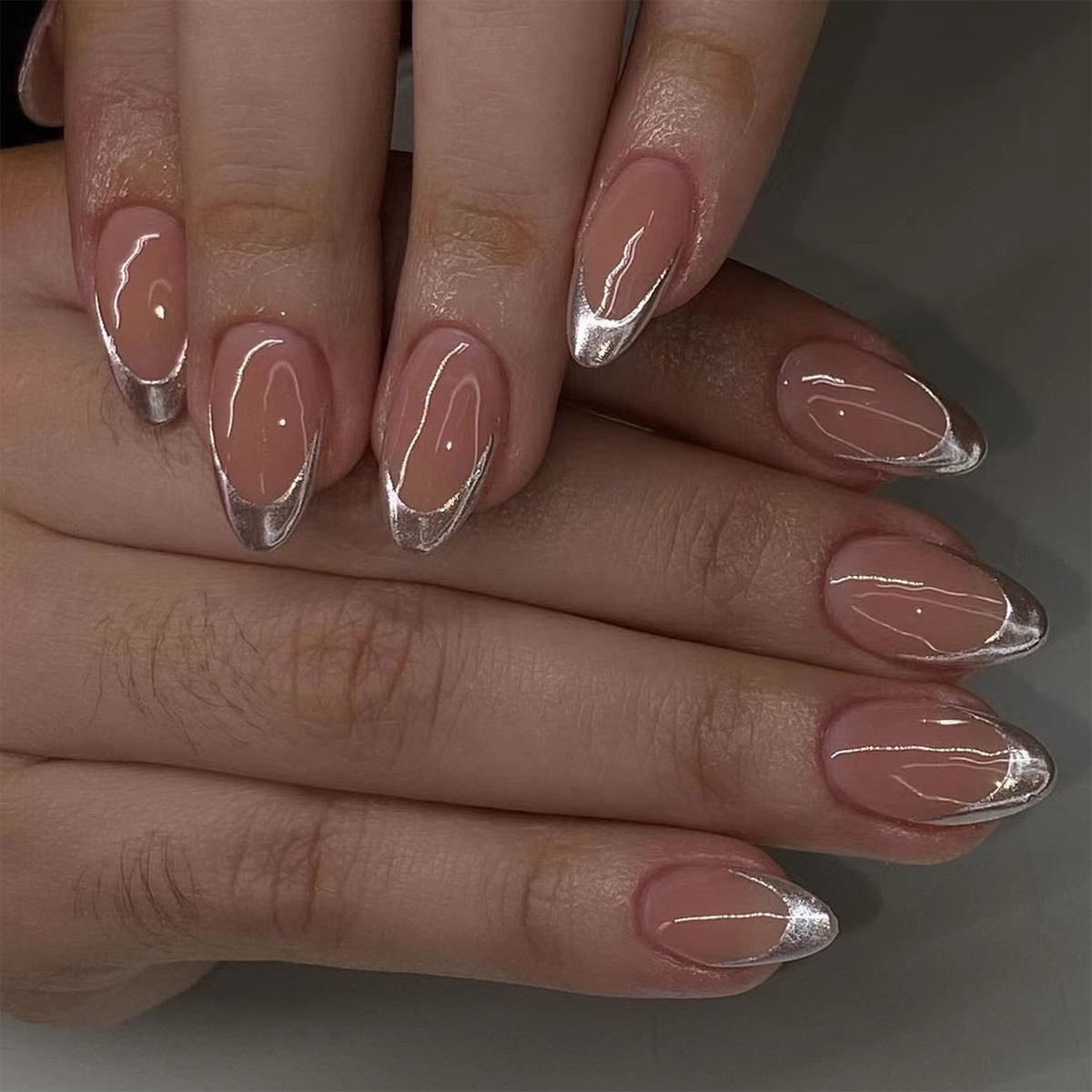 24 Buah Kuku Palsu Perancis Hi - Nail Extension Tips ulasan dan harga