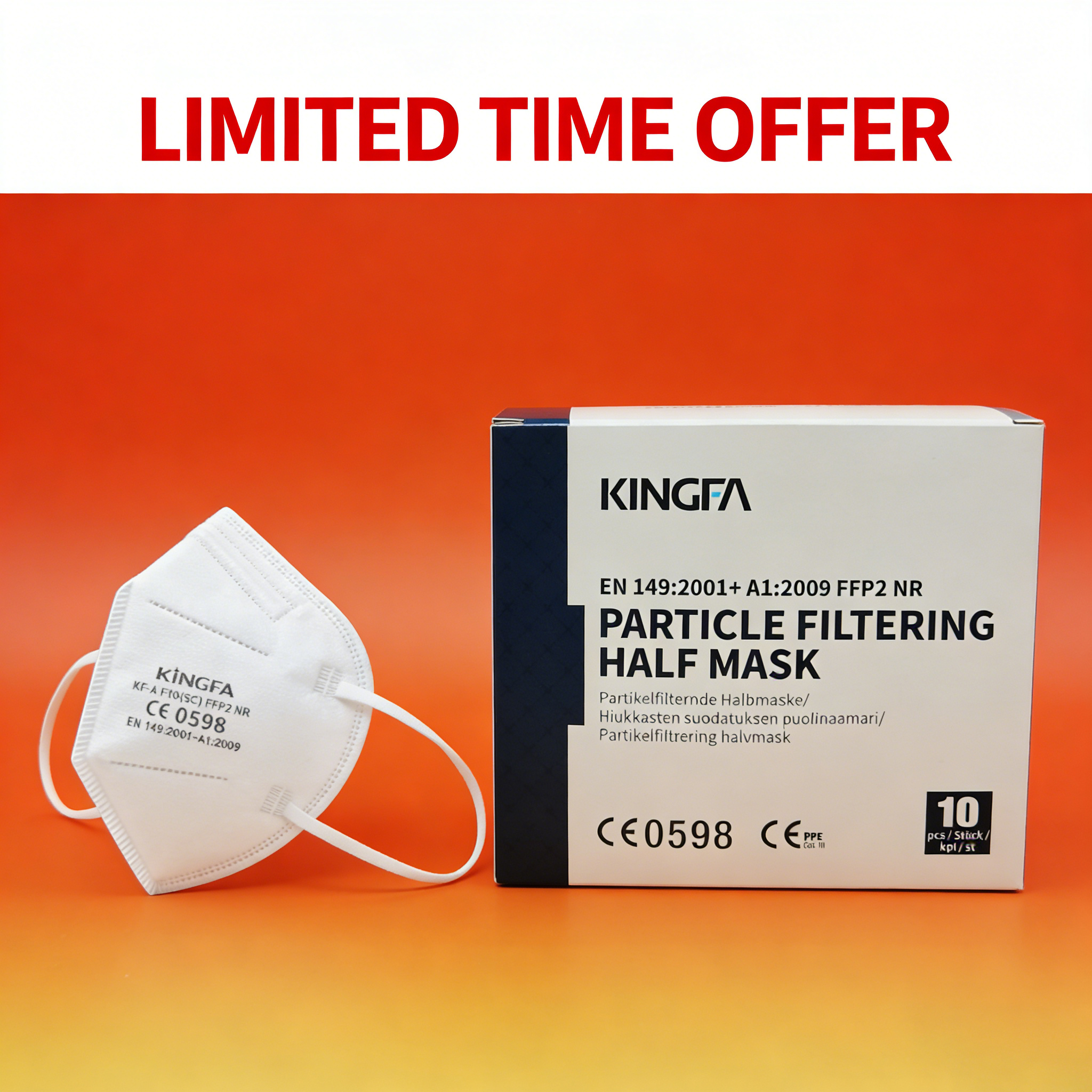 10-100 Buah Masker Wajah FFP2  - Sheet Face Mask Pack ulasan dan harga
