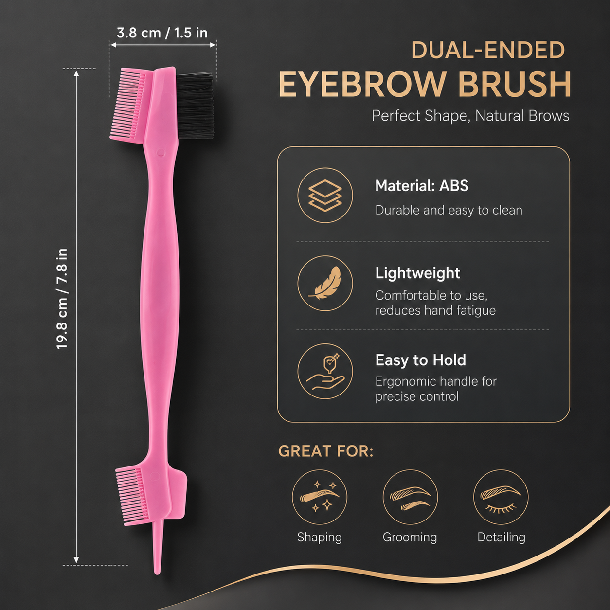 Sikat Alis Dua Sisi dengan Sis - Beauty Makeup & D Anime Studio Vega Baja ulasan dan harga