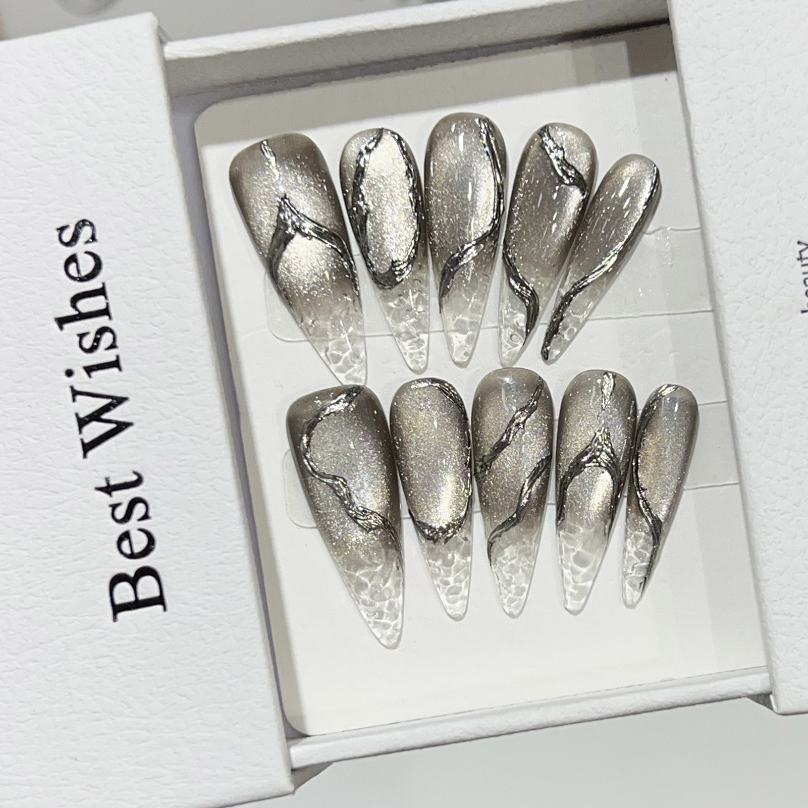 10pcs Kuku Palsu Halloween Dap - Nail Extension Tips ulasan dan harga
