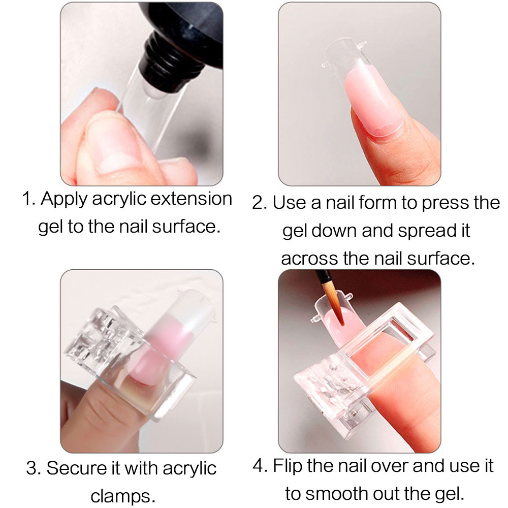 5 Pcs Tip Kuku Poly Gel Fleksi - Nail Extension Tips ulasan dan harga