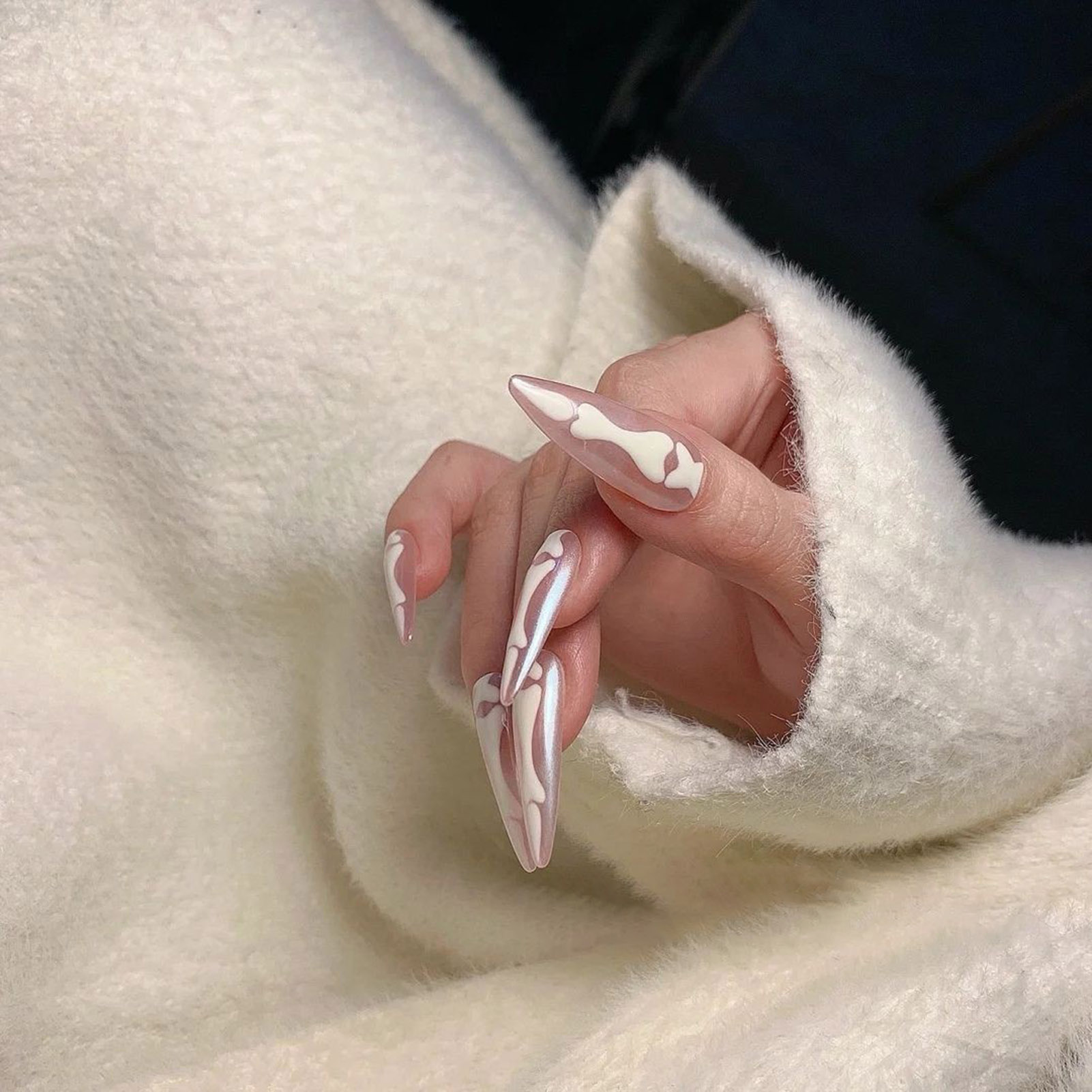 Handamde kuku palsu gaya Hallo - Nail Extension Tips ulasan dan harga
