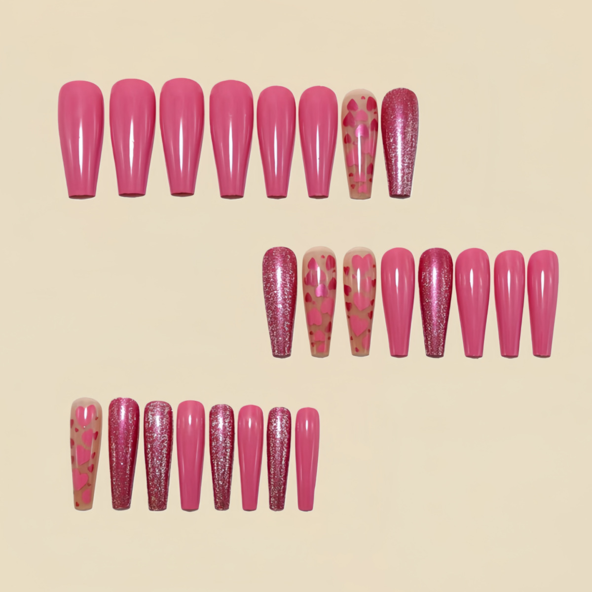Kuku palsu panjang sedang desa - Nail Extension Tips ulasan dan harga