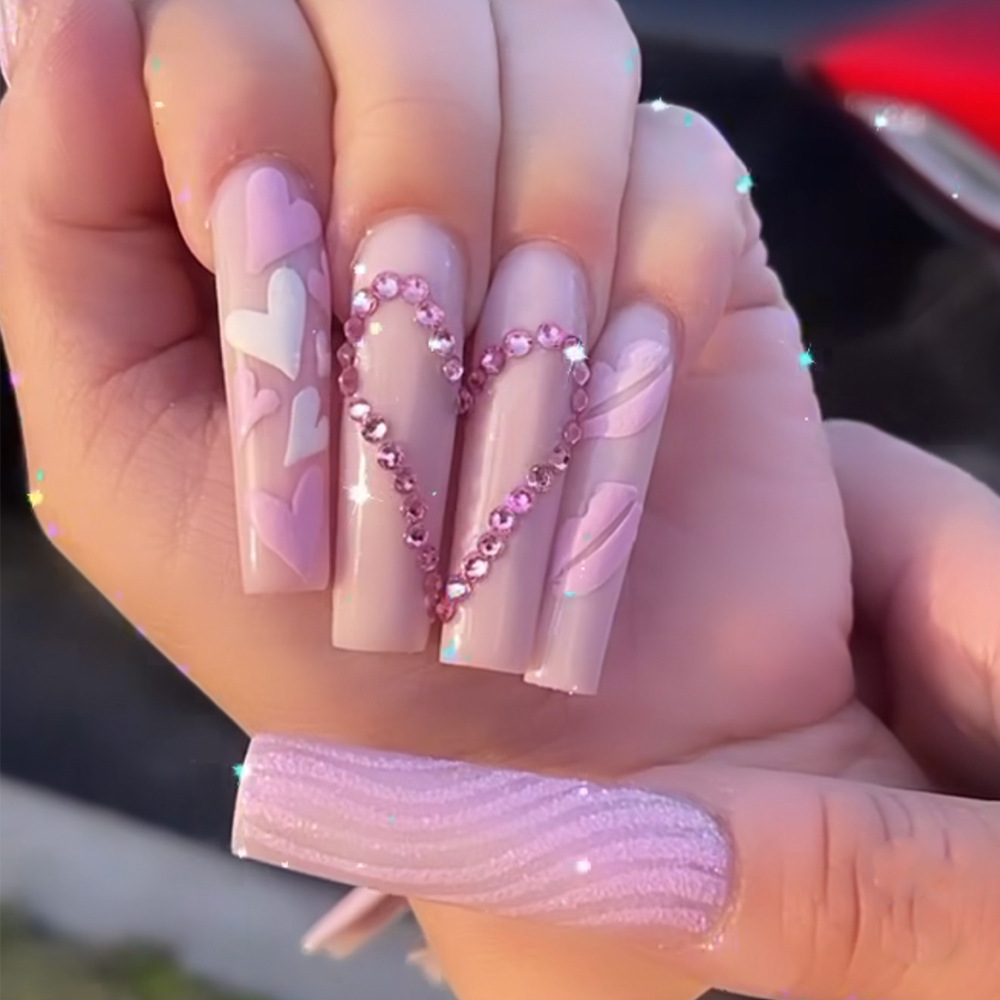 Kuku palsu panjang sedang desa - Nail Extension Tips ulasan dan harga