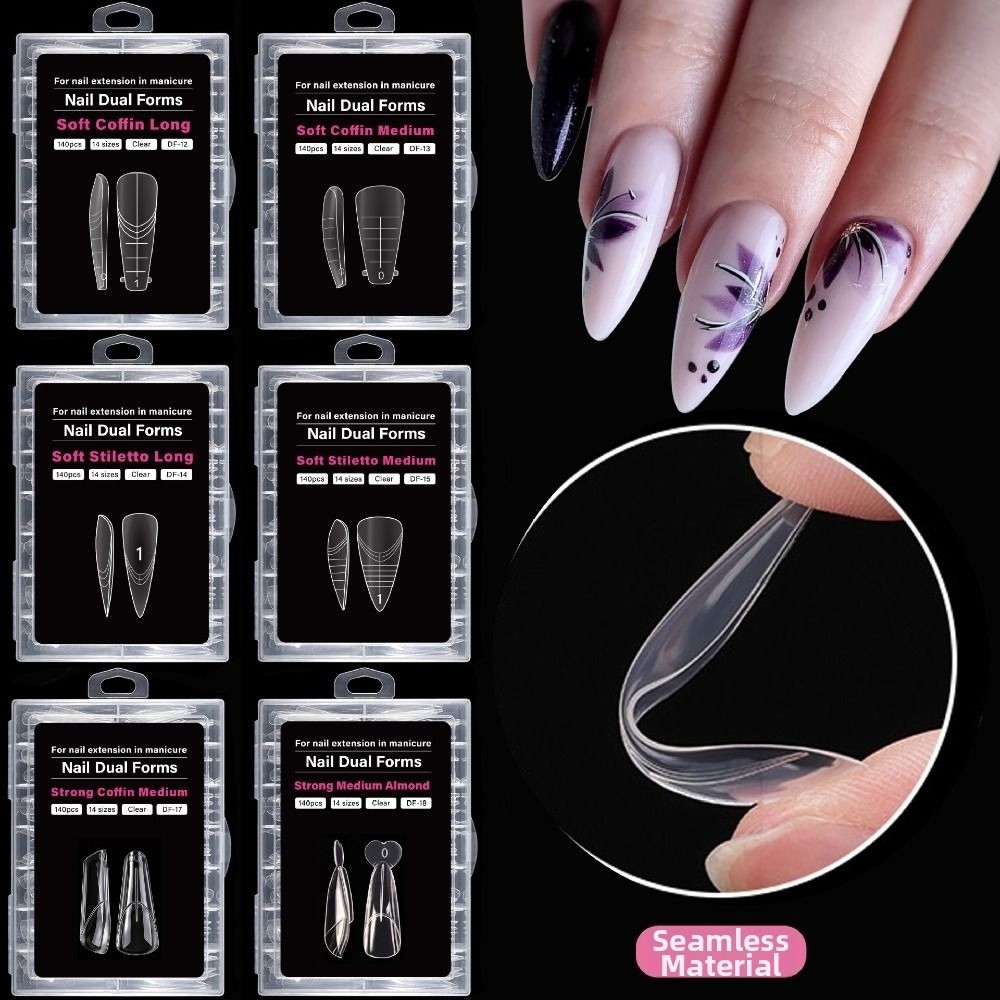 140PCS 14 Ukuran French Nail D - Nail Extension Tips ulasan dan harga