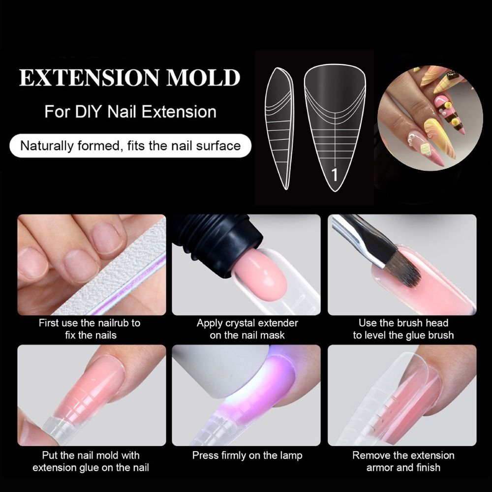 140PCS 14 Ukuran French Nail D - Nail Extension Tips ulasan dan harga