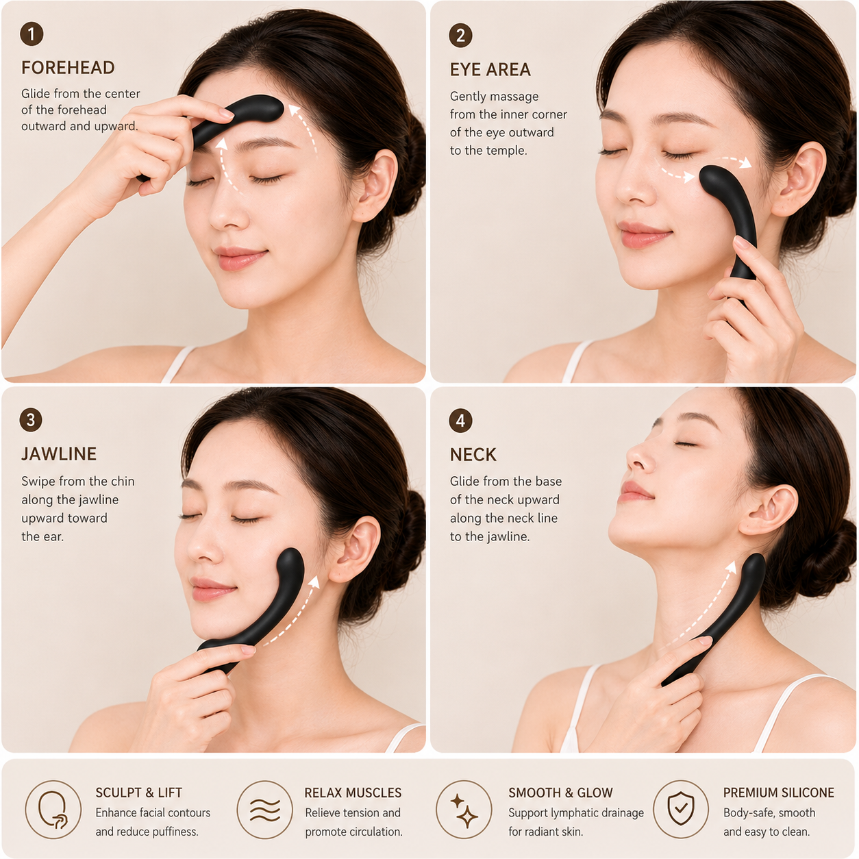 Alat Pijat Wajah Silikon Manua - Face Massager ulasan dan harga